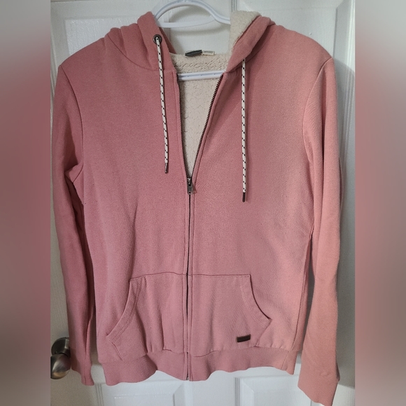 Roxy Zip Sweater with Fleece size Medium - Picture 1 of 5